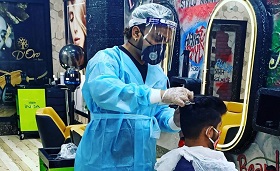 hair cut shaving trimming service